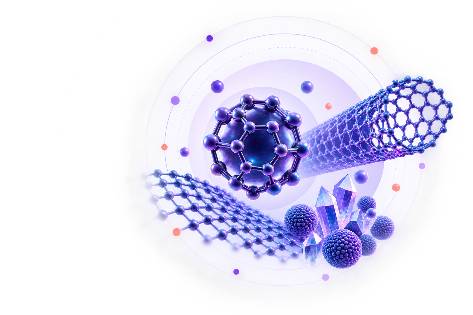 AI and molecular research illustration